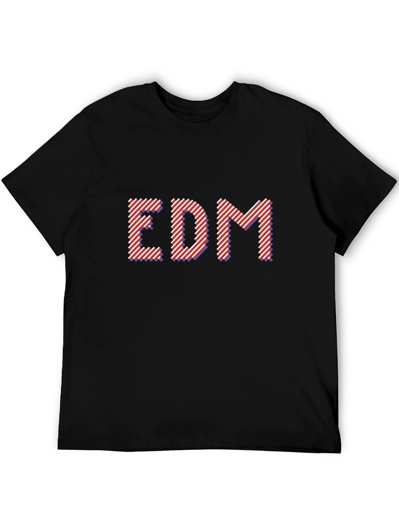 EDM Black Cotton T-Shirt