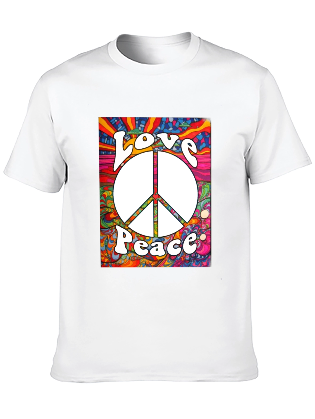 Love & Peace Graphic Tee - Retro Style