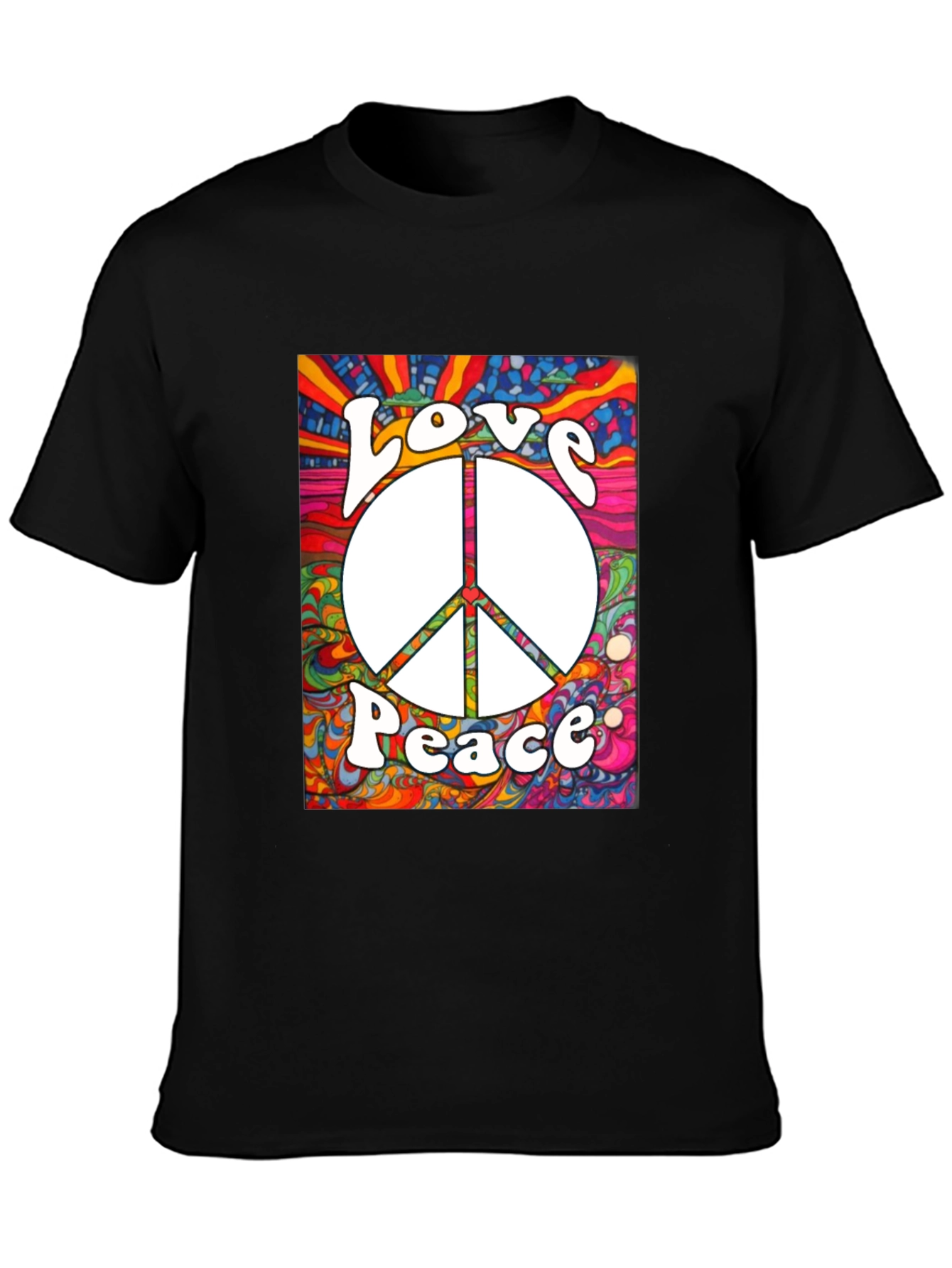 Love & Peace Graphic Tee - Retro Style