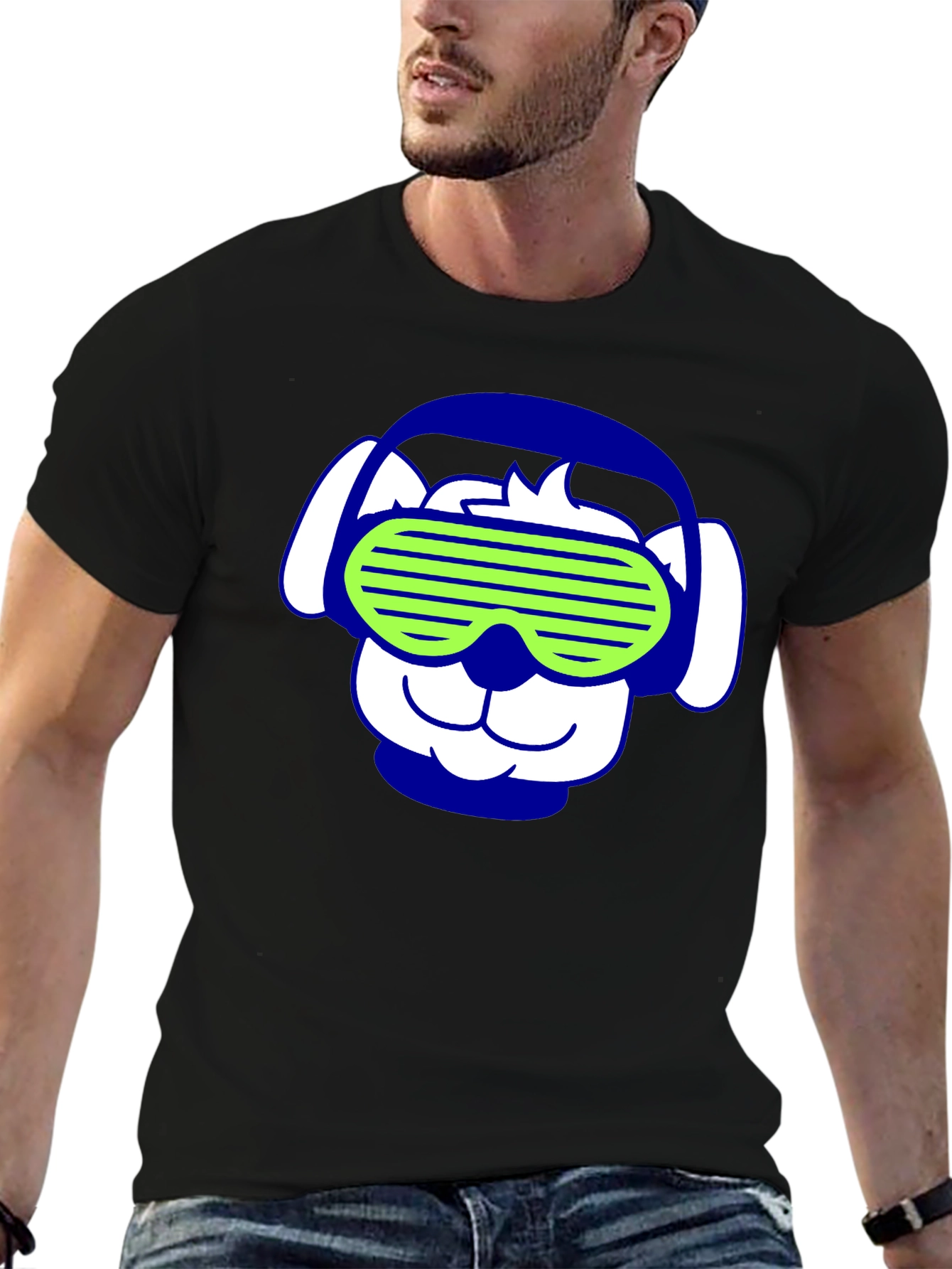 Funky Dog Tee: Cool Pup with Shades
