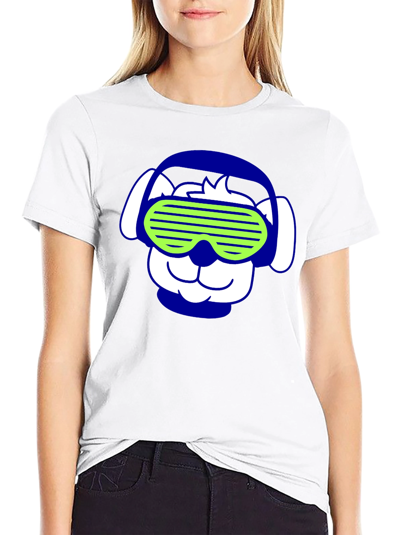 Funky Dog Tee: Cool Pup with Shades