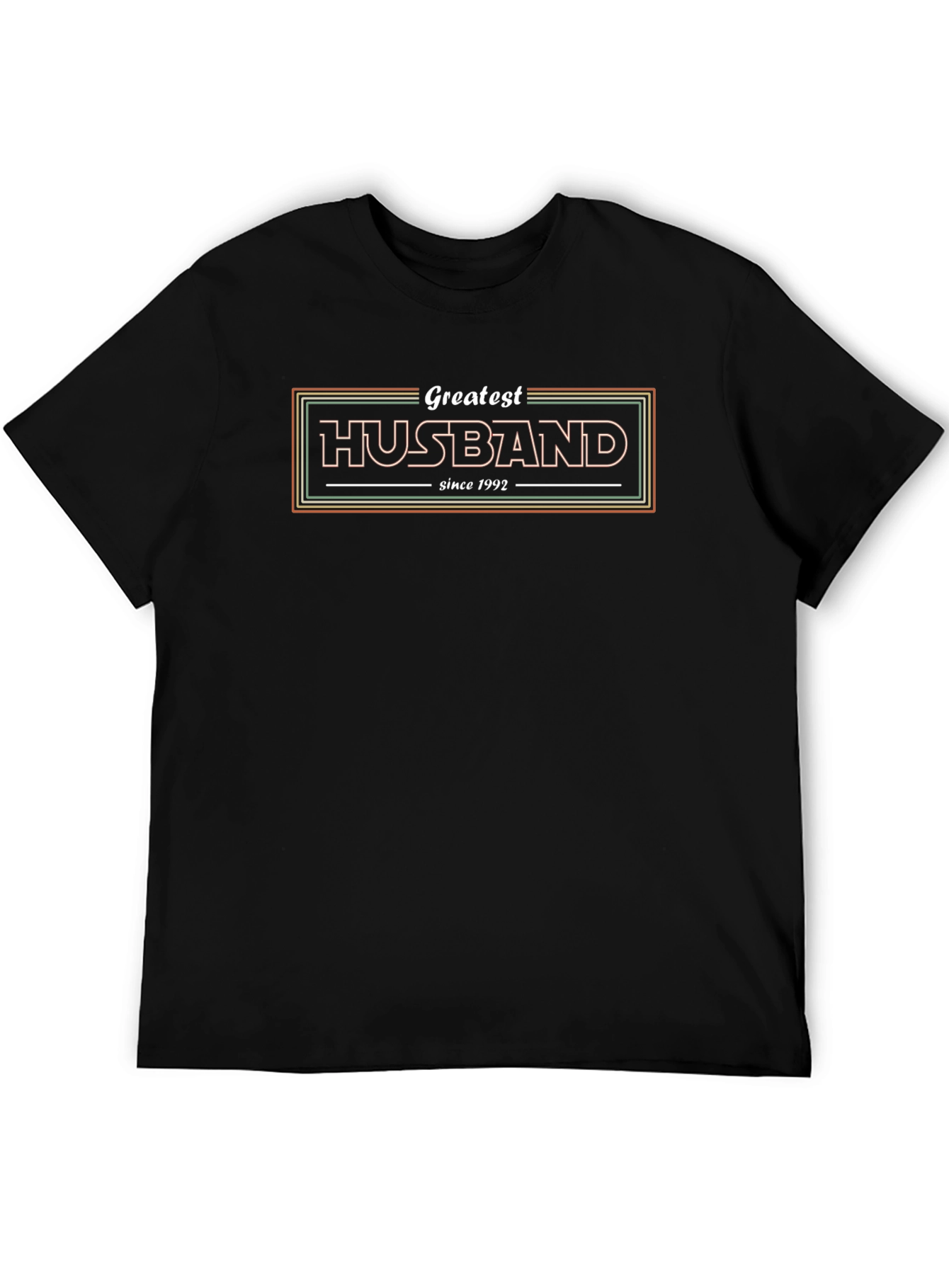 Greatest Husband Since 1992 - Black T-Shirt