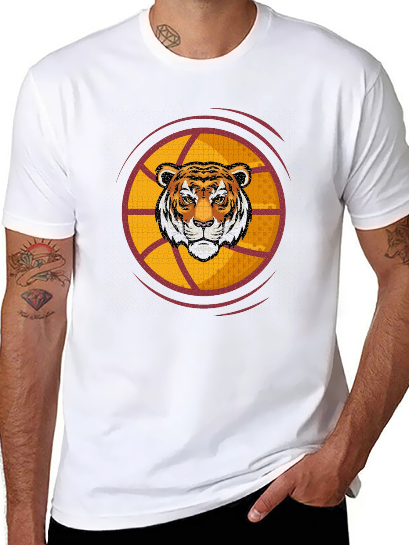 Tiger Graphic Black T-Shirt