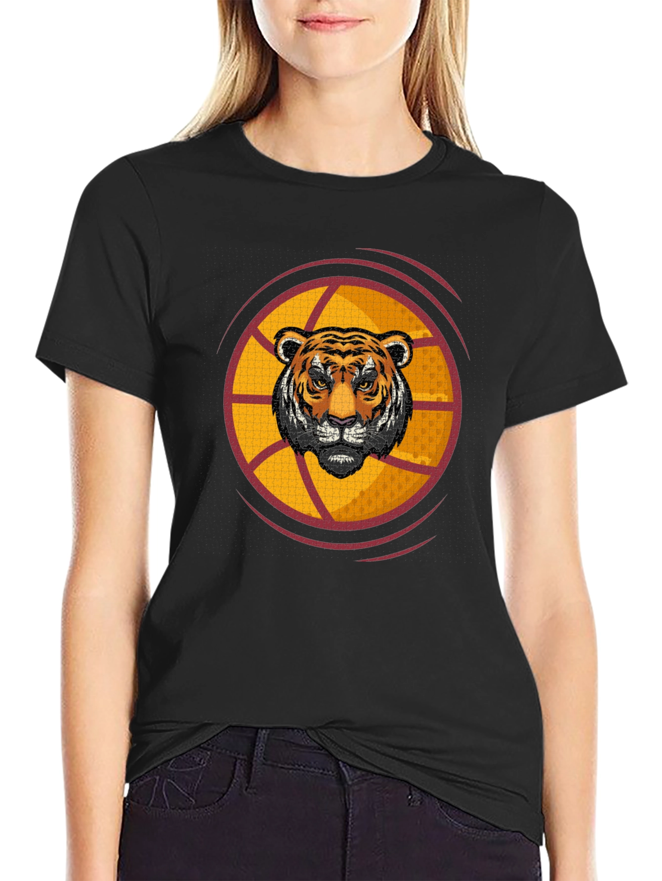 Tiger Graphic Black T-Shirt