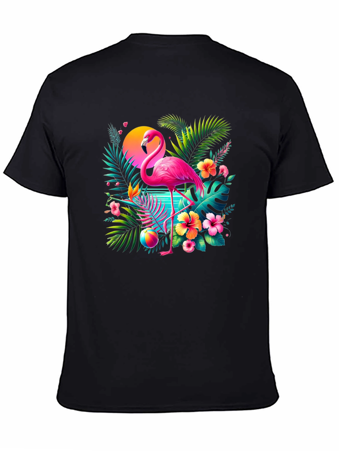 Tropical Flamingo Graphic Tee