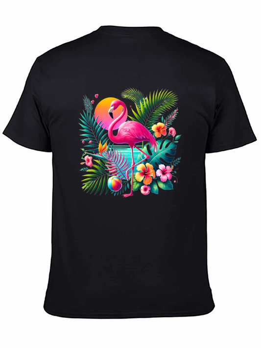Tropical Flamingo Graphic Tee
