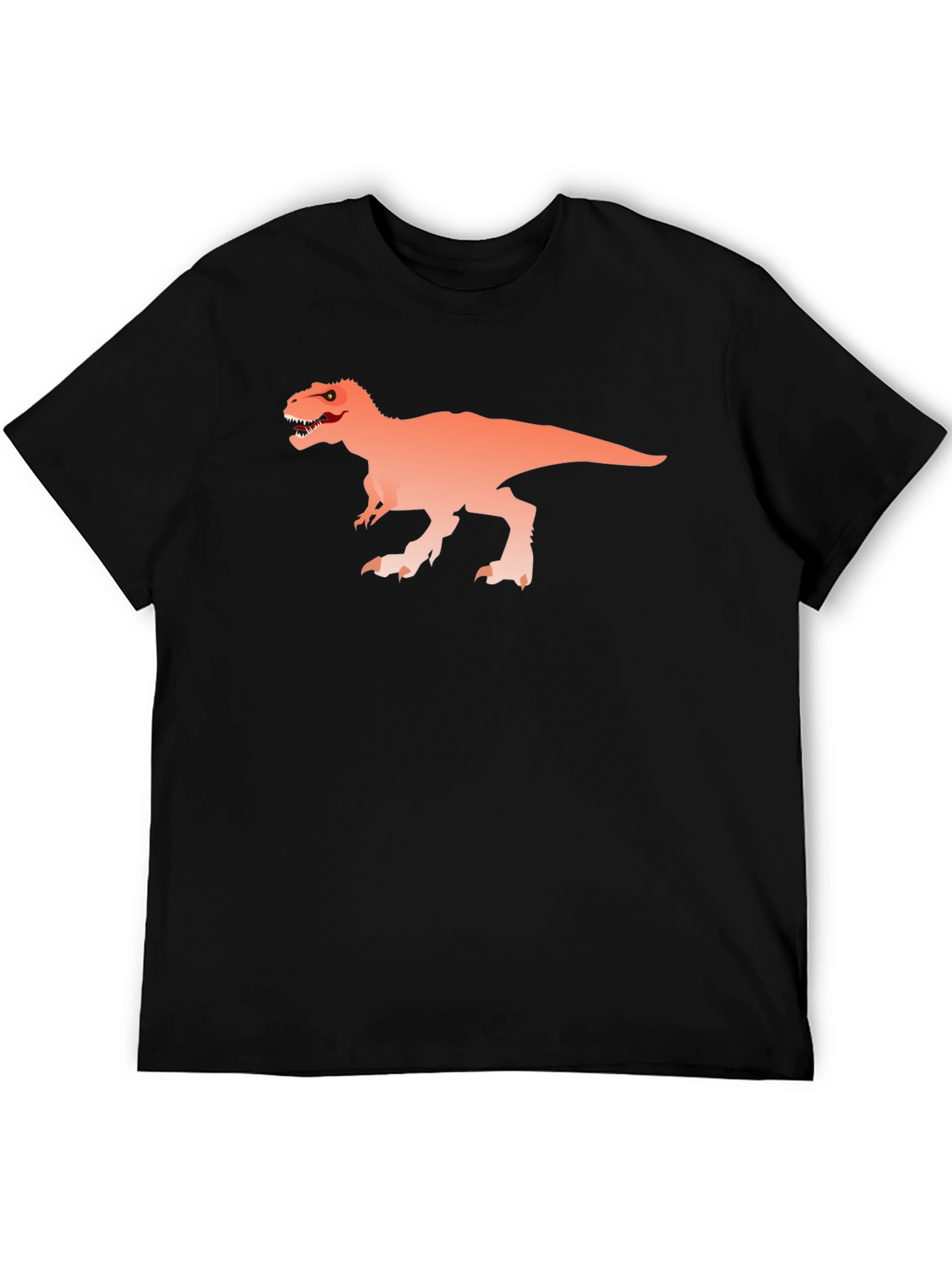 Dino Graphic Tee - Black Cotton T-Shirt