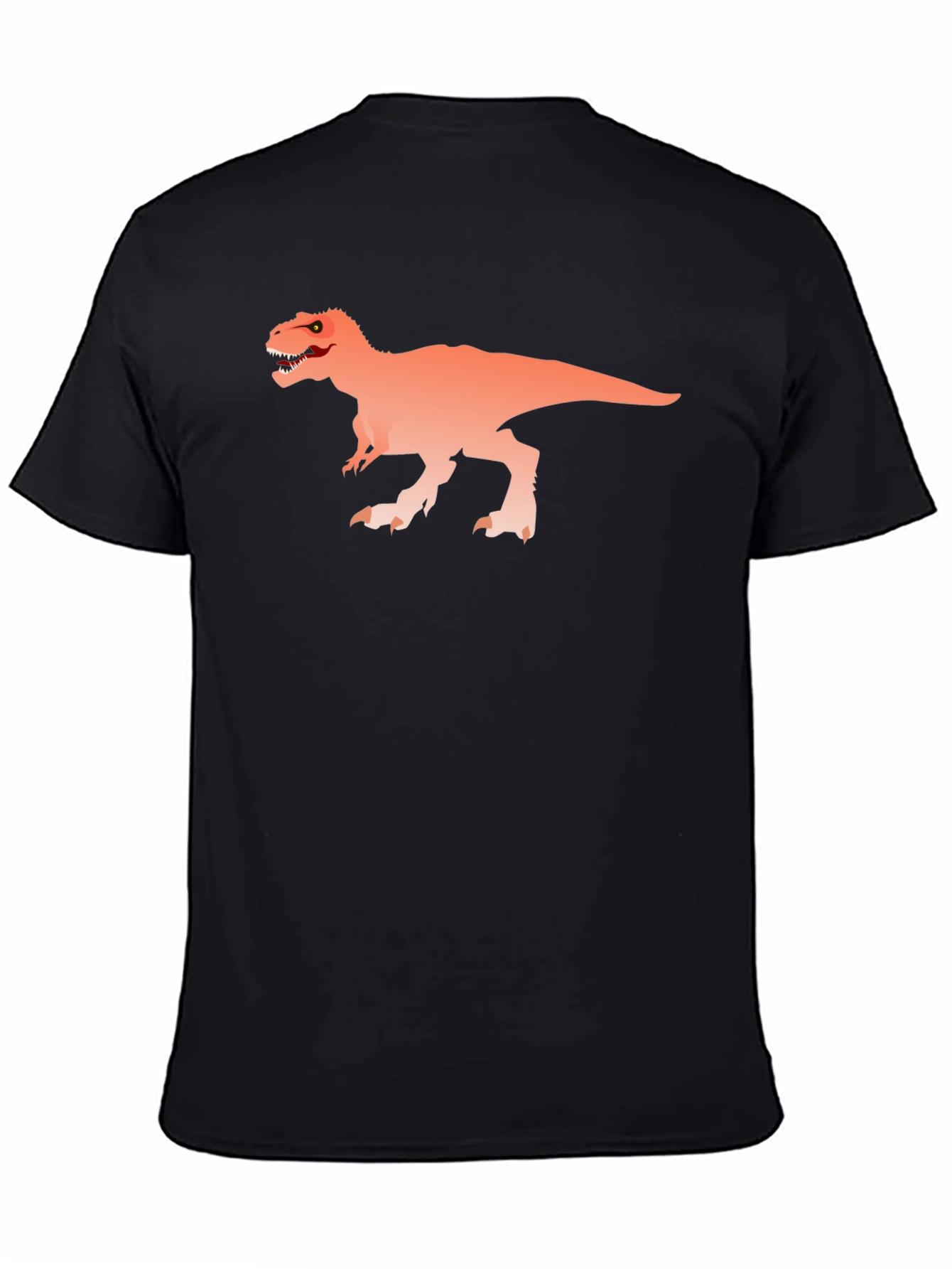 Dino Graphic Tee - Black Cotton T-Shirt