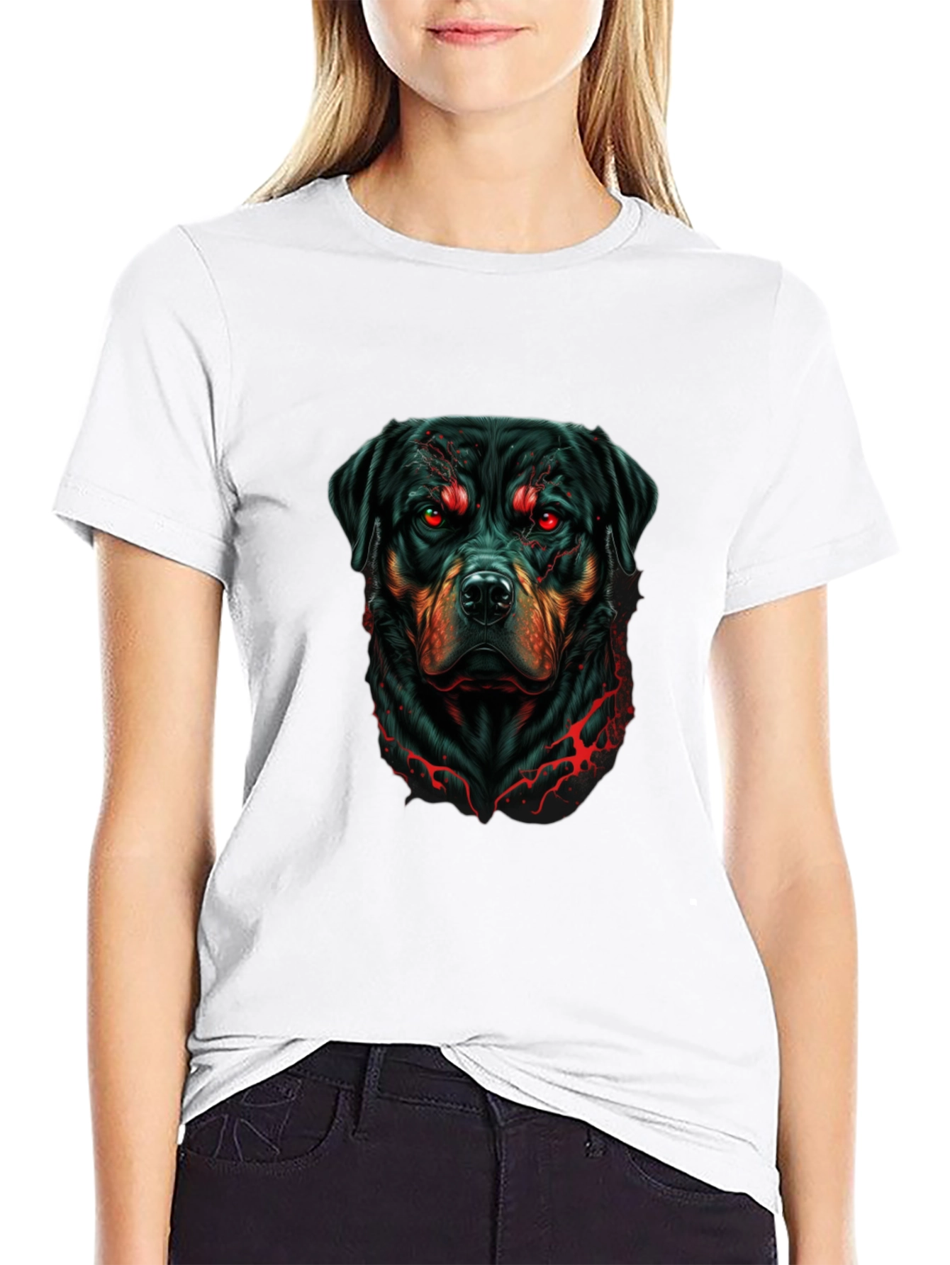 Rottweiler Graphic Tee - Mens Black T-Shirt