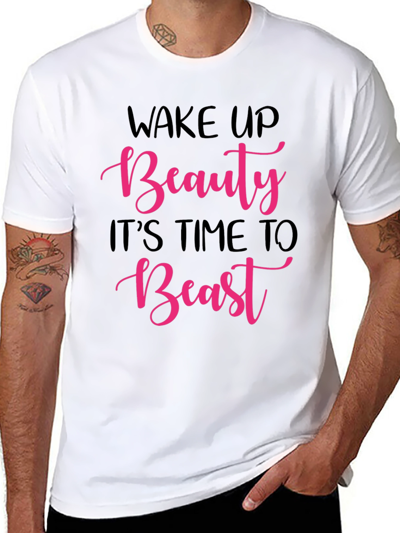 Wake Up Beauty Beast Graphic Tee
