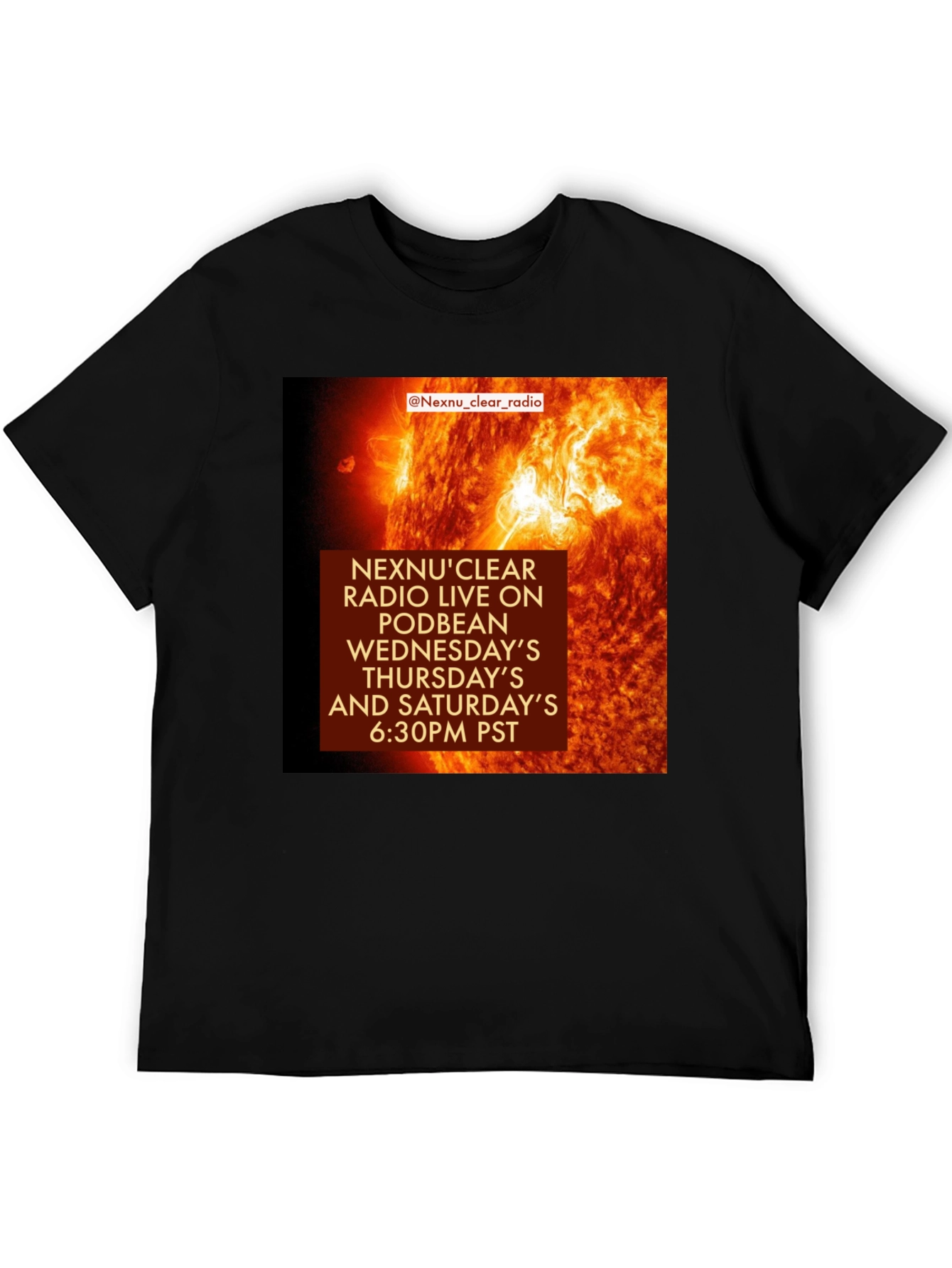 NexNuClear Radio Black T-Shirt - Podbean Live