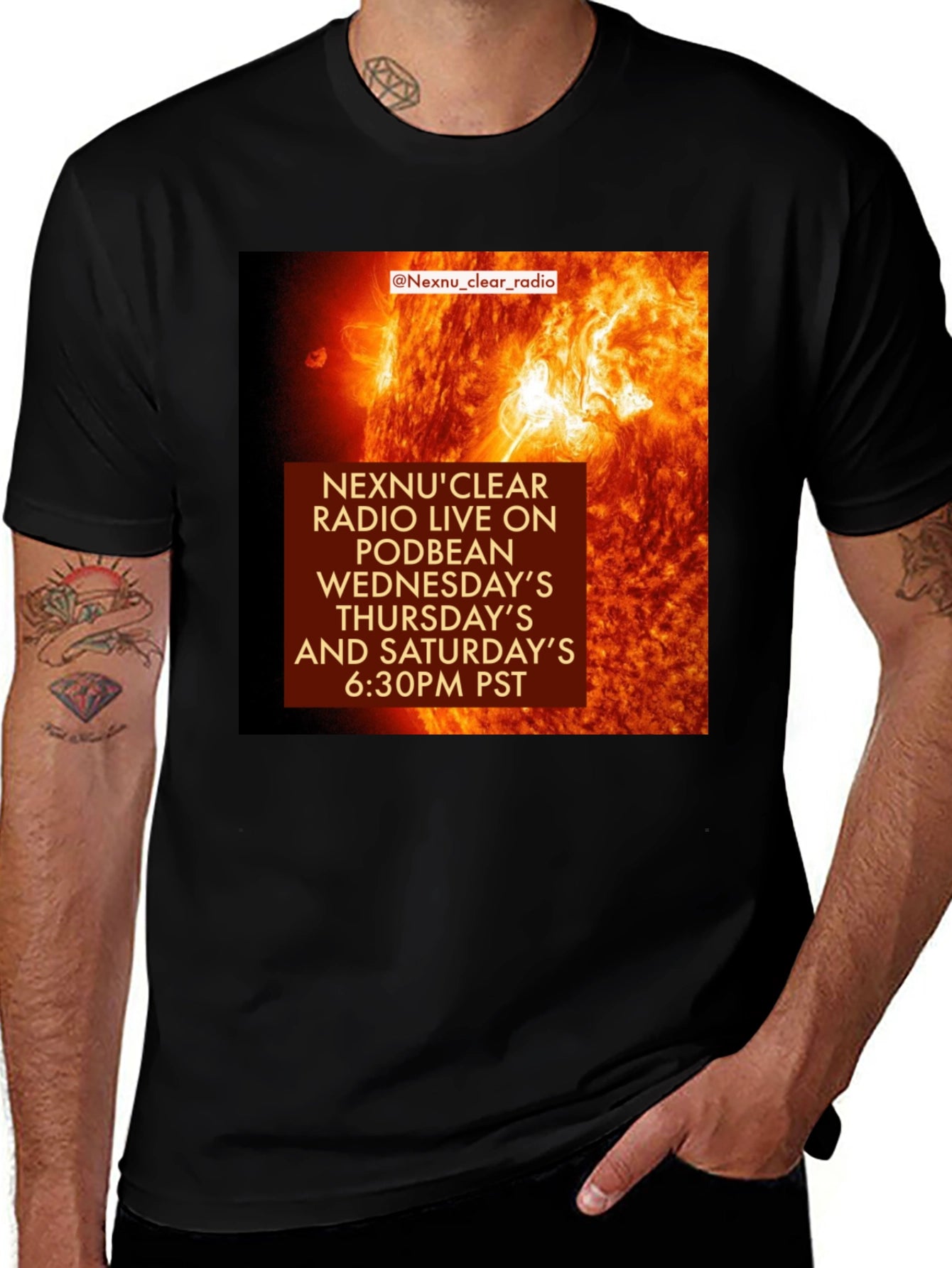 NexNuClear Radio Black T-Shirt - Podbean Live