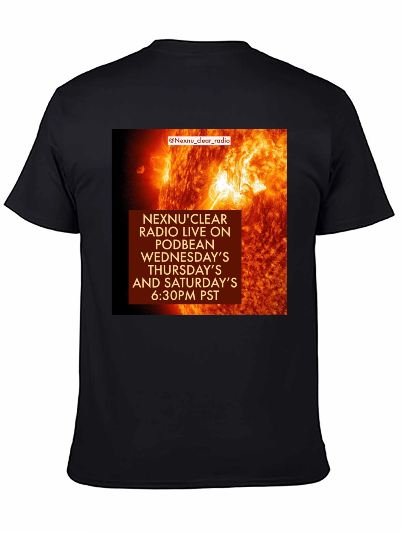 NexNuClear Radio Black T-Shirt - Podbean Live