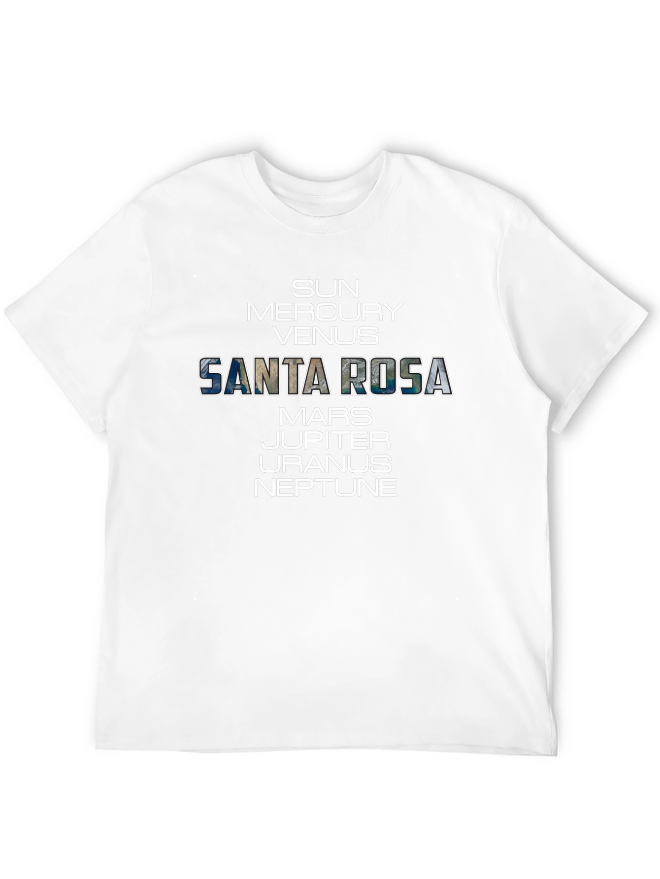 Santa Rosa Planets Graphic T-Shirt