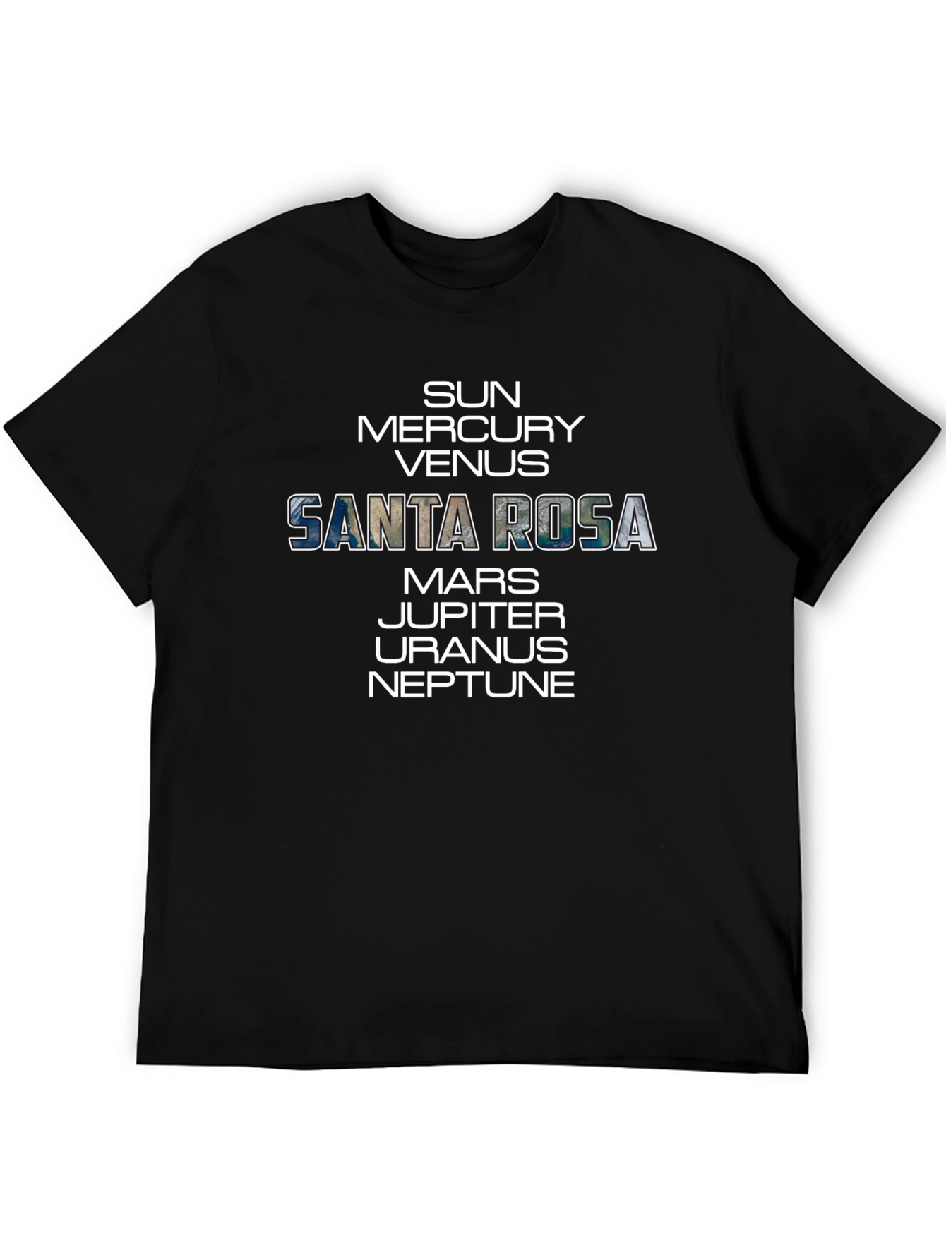 Santa Rosa Planets Graphic T-Shirt