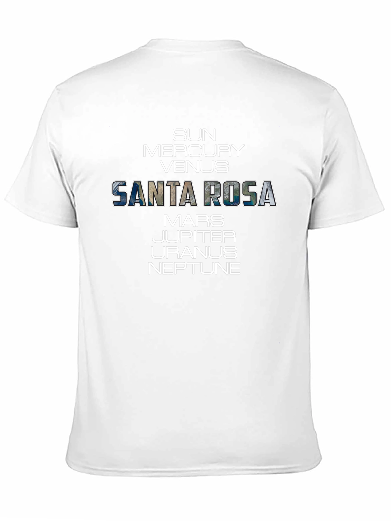 Santa Rosa Planets Graphic T-Shirt