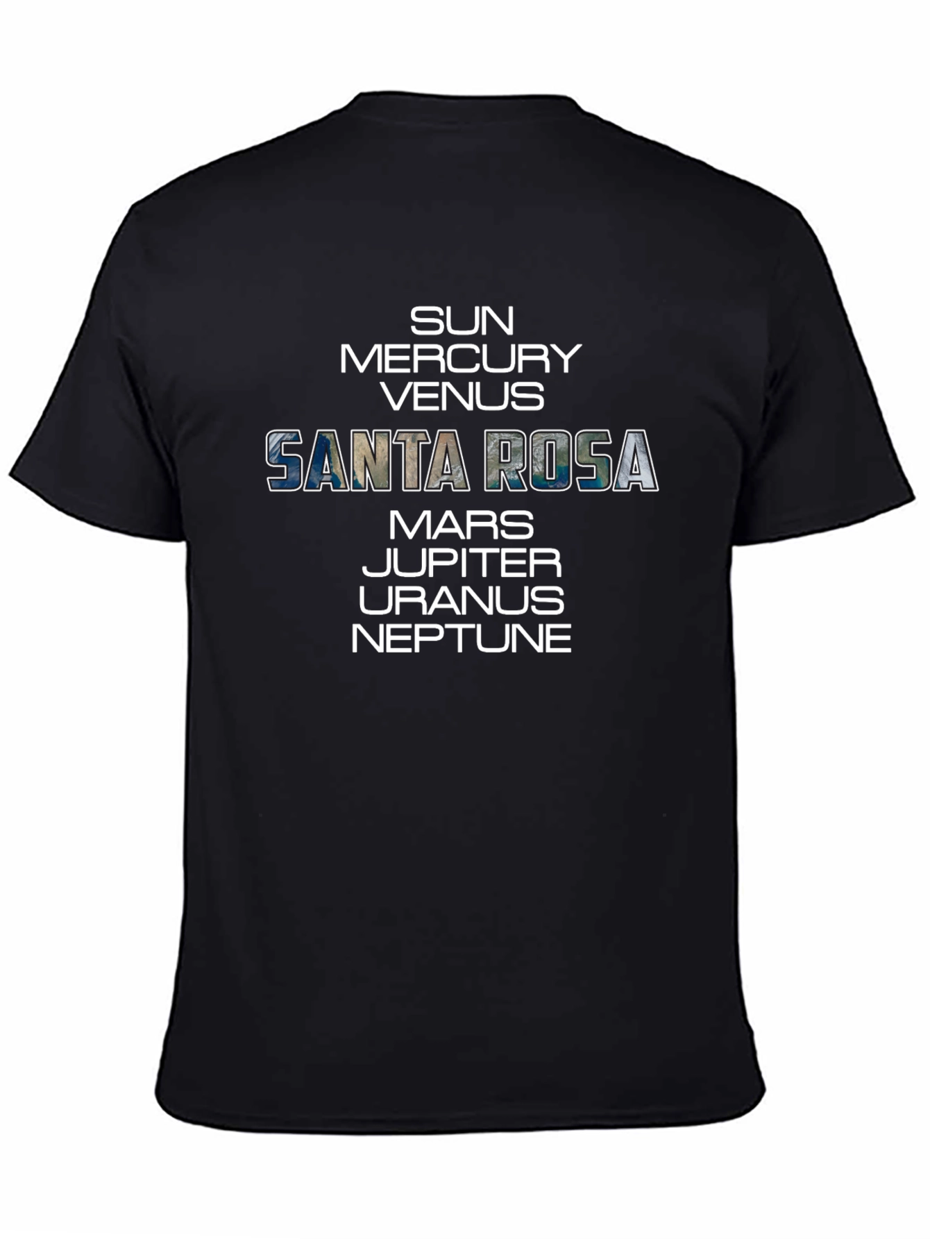 Santa Rosa Planets Graphic T-Shirt