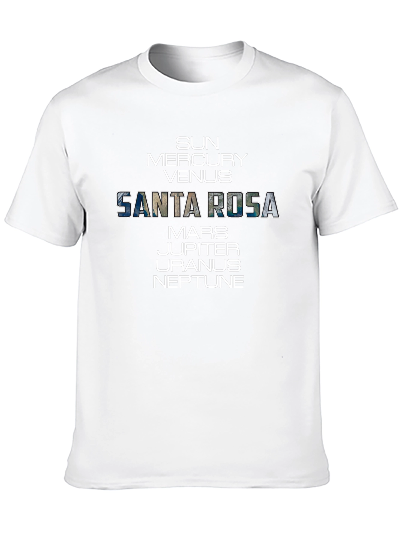 Santa Rosa Planets Graphic T-Shirt