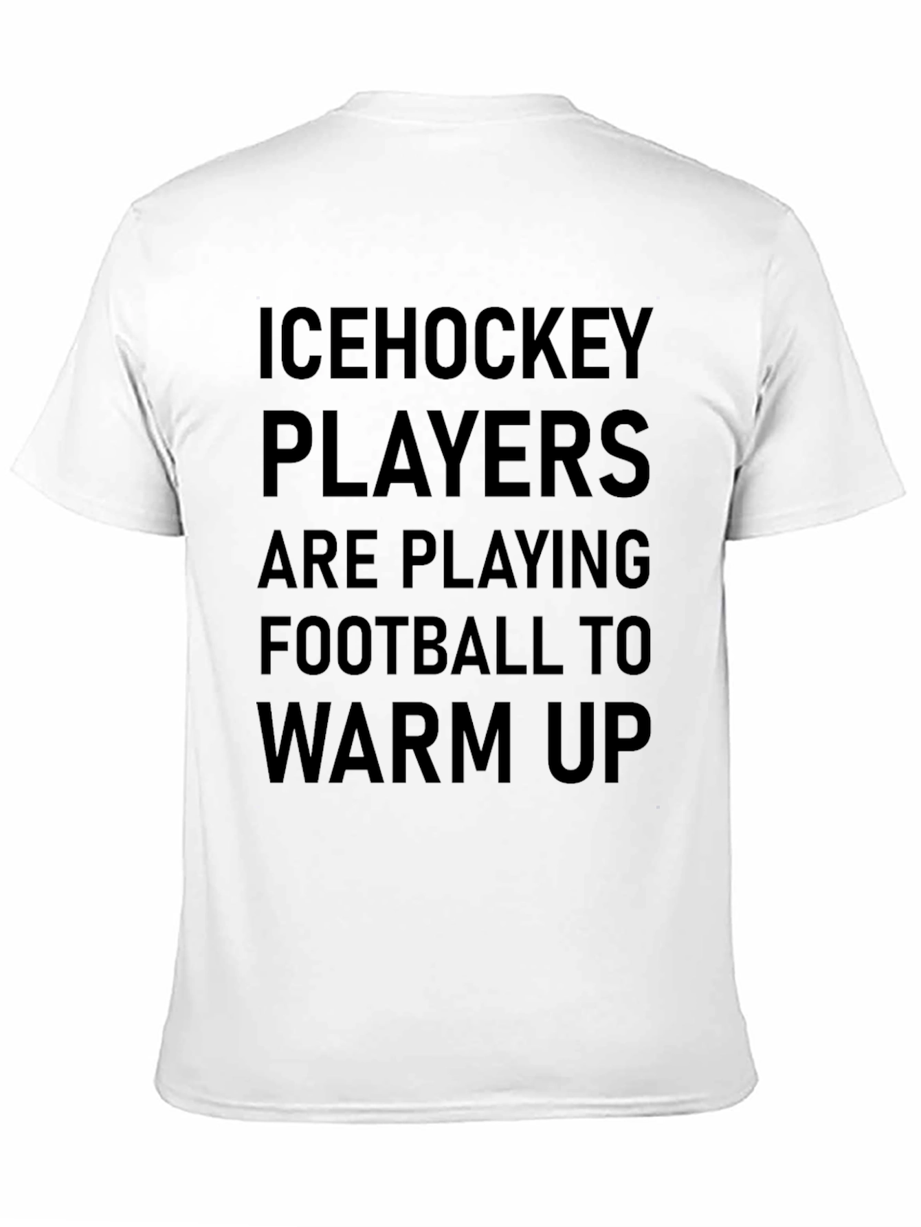 Ice Hockey Players Warm Up Graphic Tee