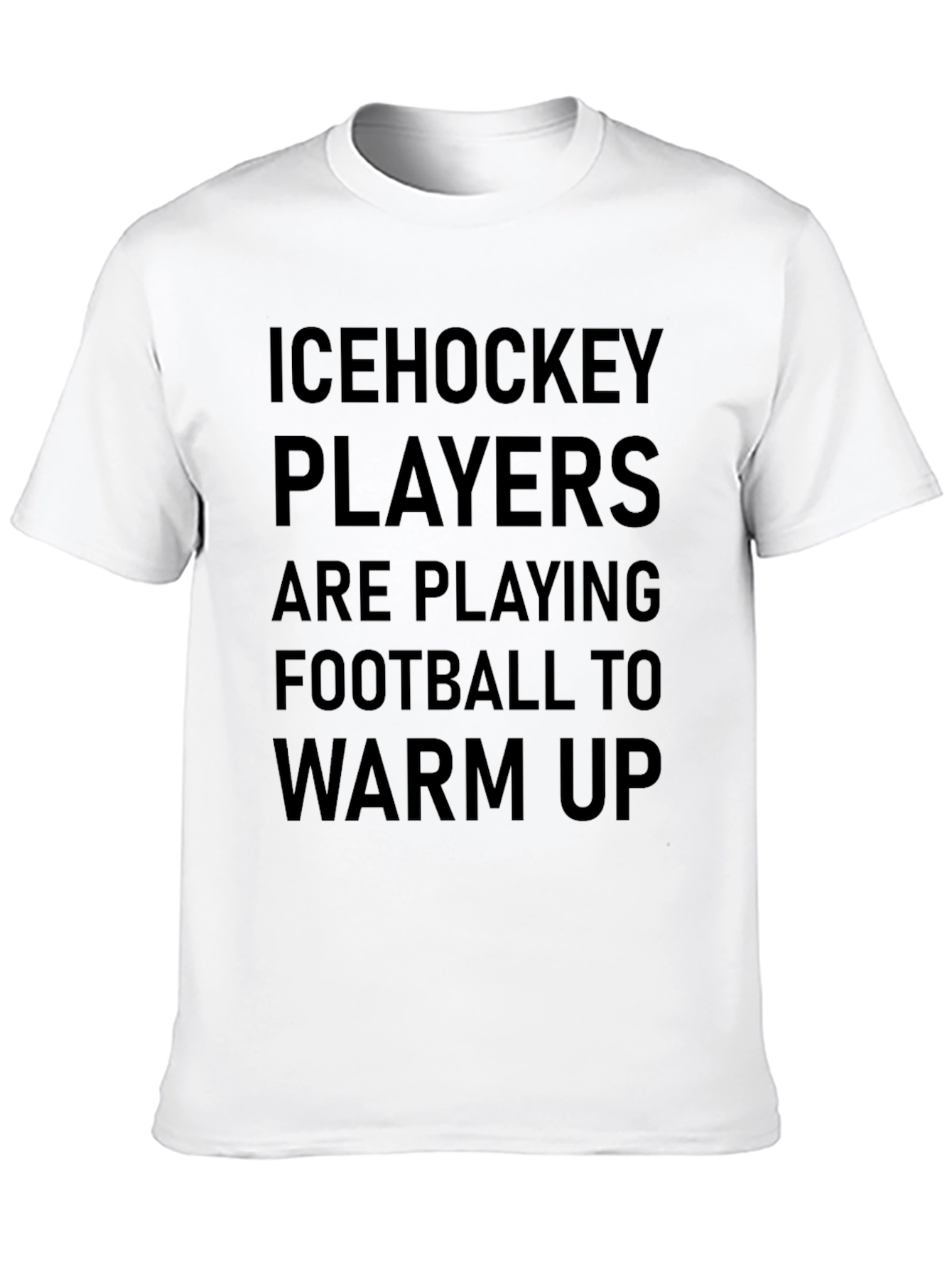 Ice Hockey Players Warm Up Graphic Tee