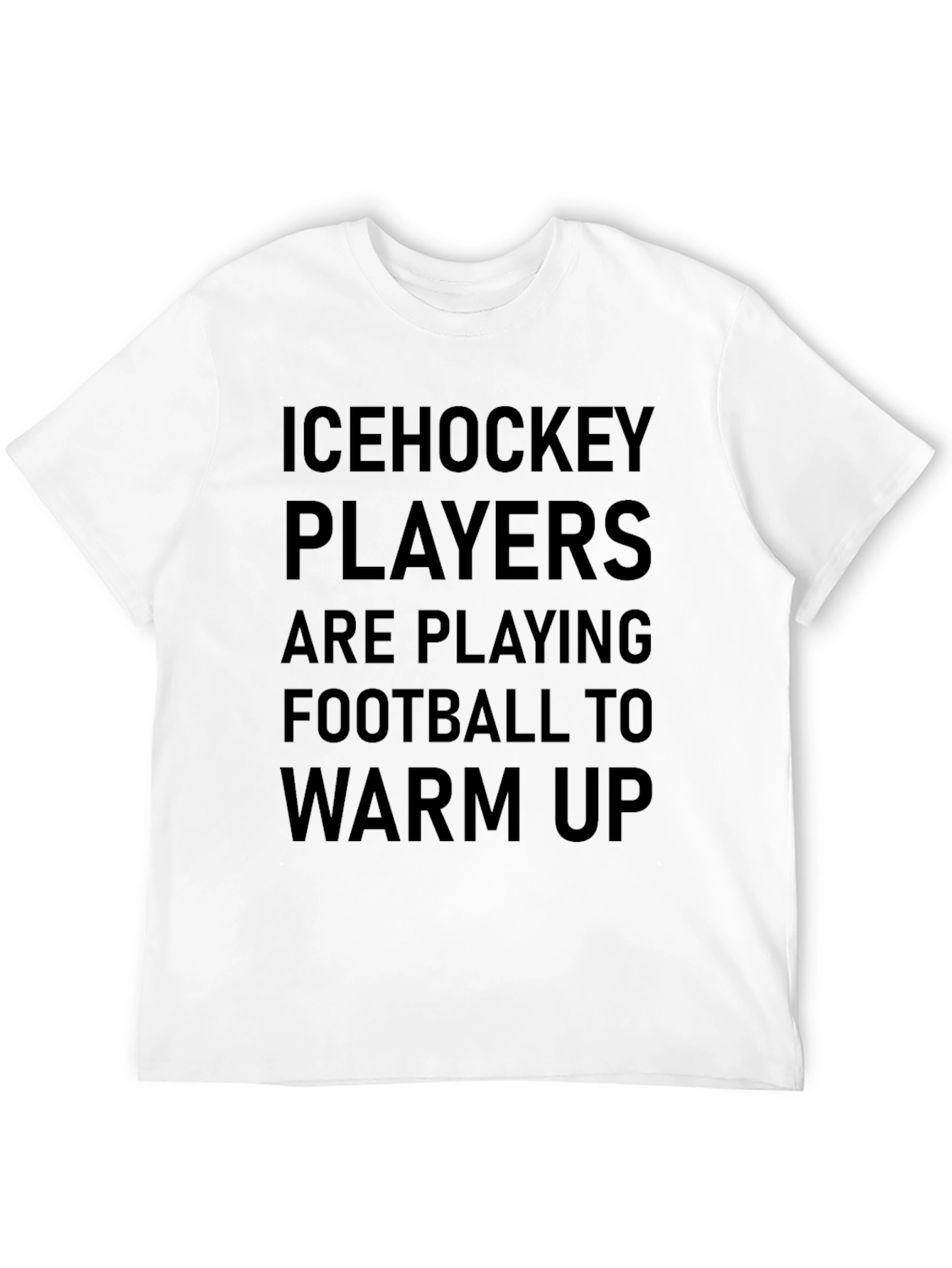 Ice Hockey Players Warm Up Graphic Tee