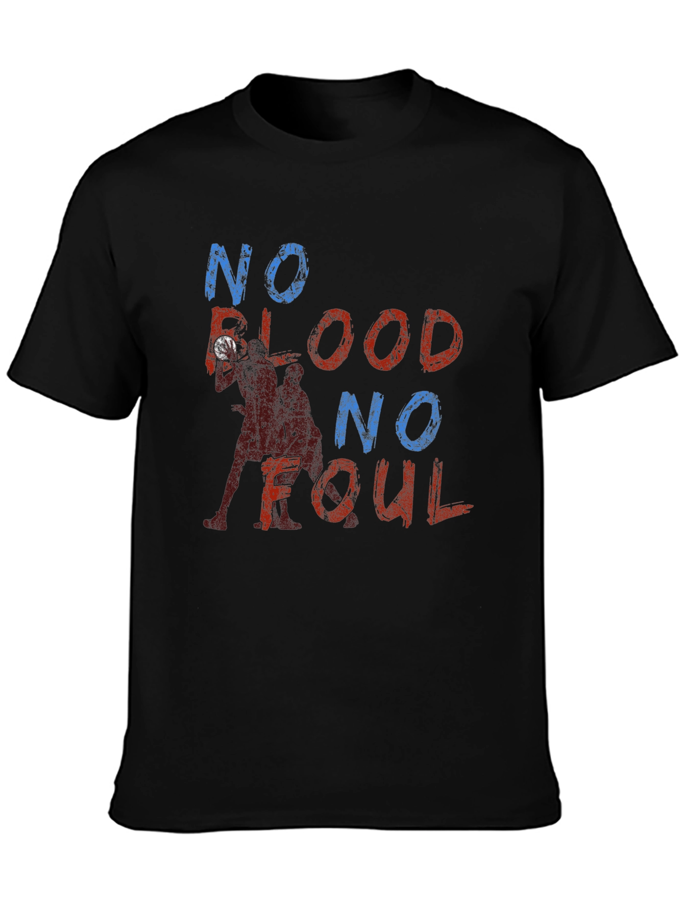 No Blood No Foul Graphic Tee - Black
