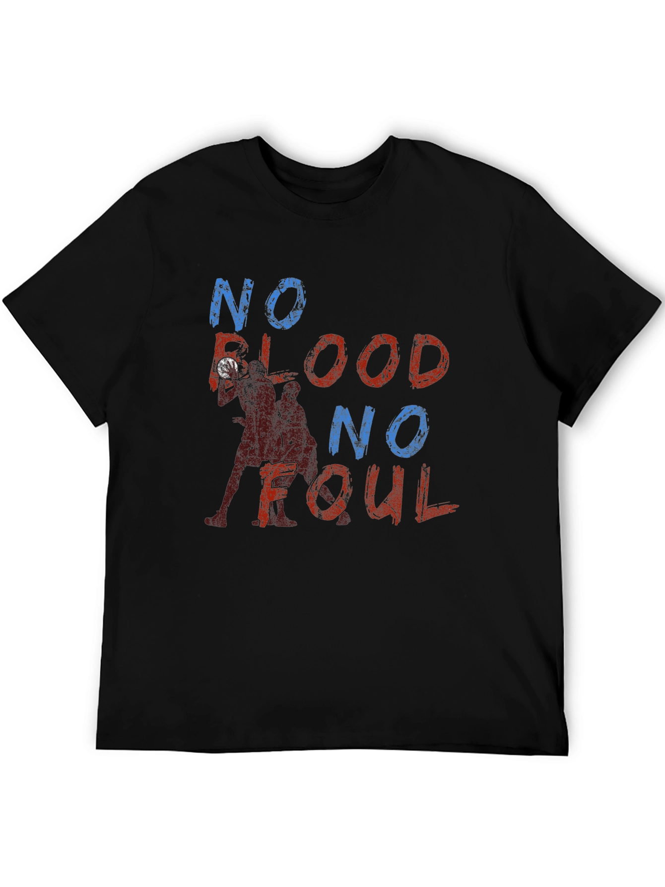 No Blood No Foul Graphic Tee - Black