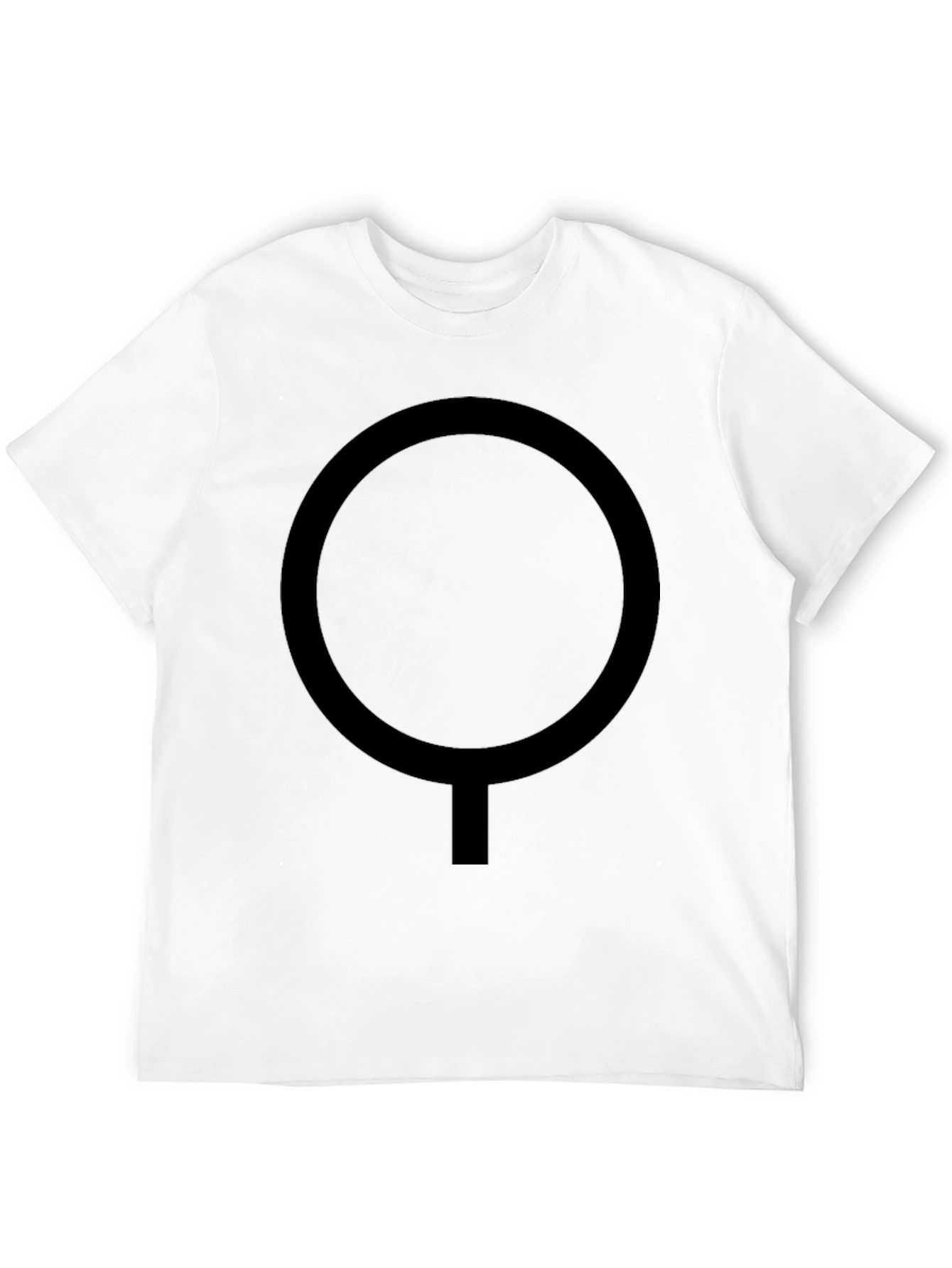 Minimalist Black T-Shirt with Circle Design