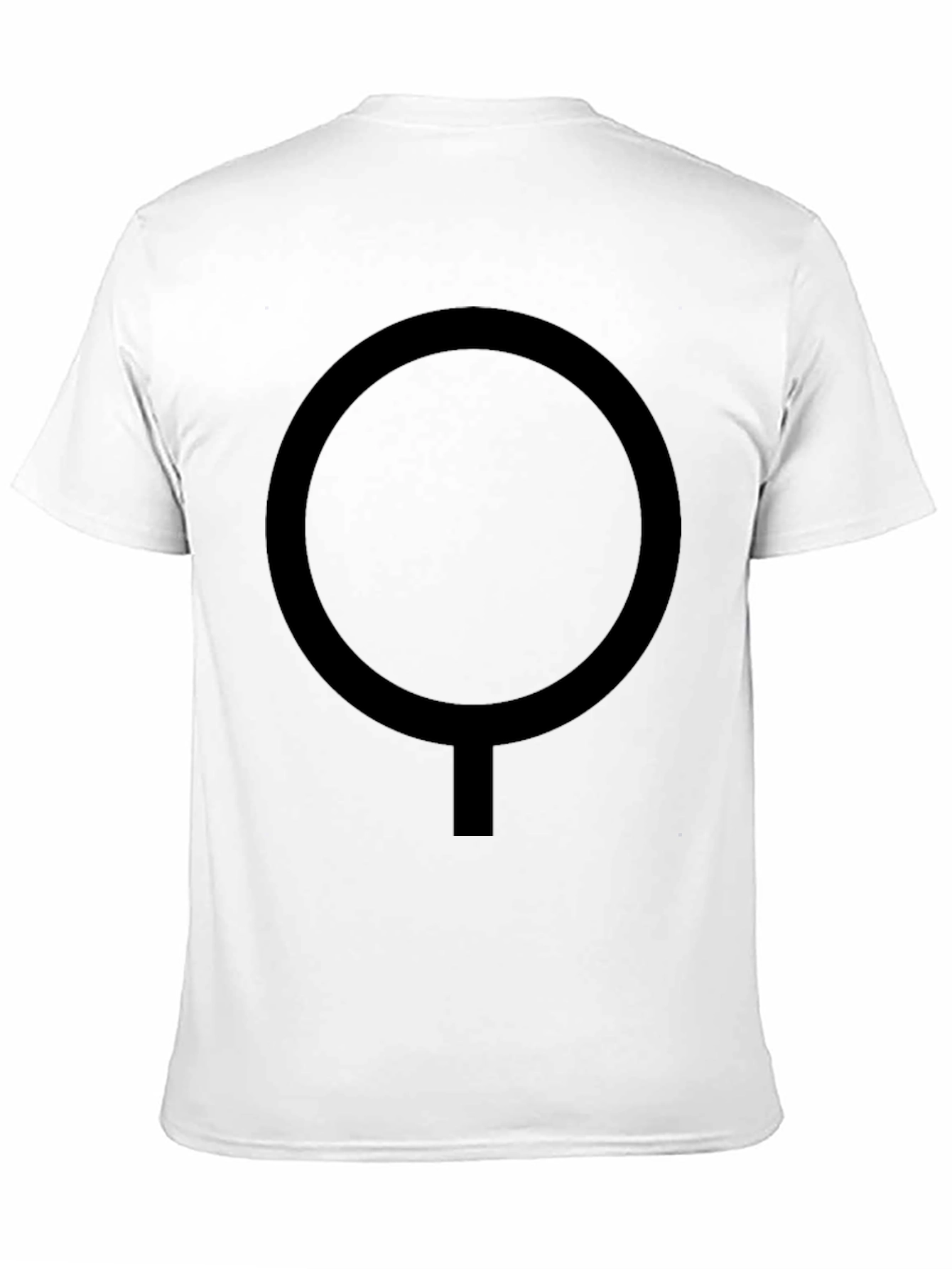 Minimalist Black T-Shirt with Circle Design