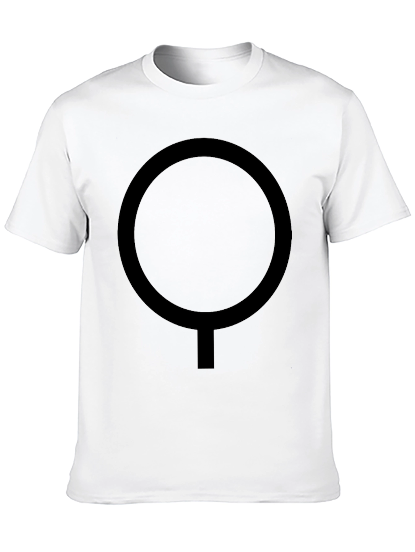 Minimalist Black T-Shirt with Circle Design
