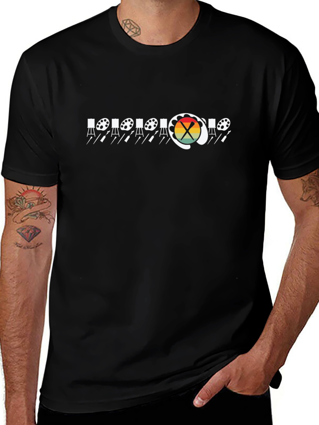 Artist Palette T-Shirt - Creative Design