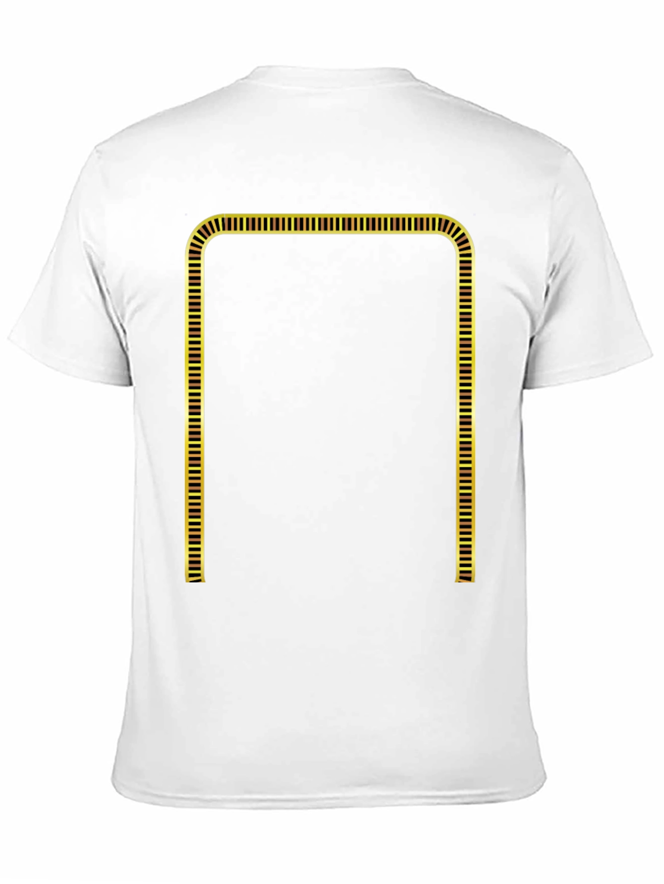 Geometric Gold Frame Black T-Shirt