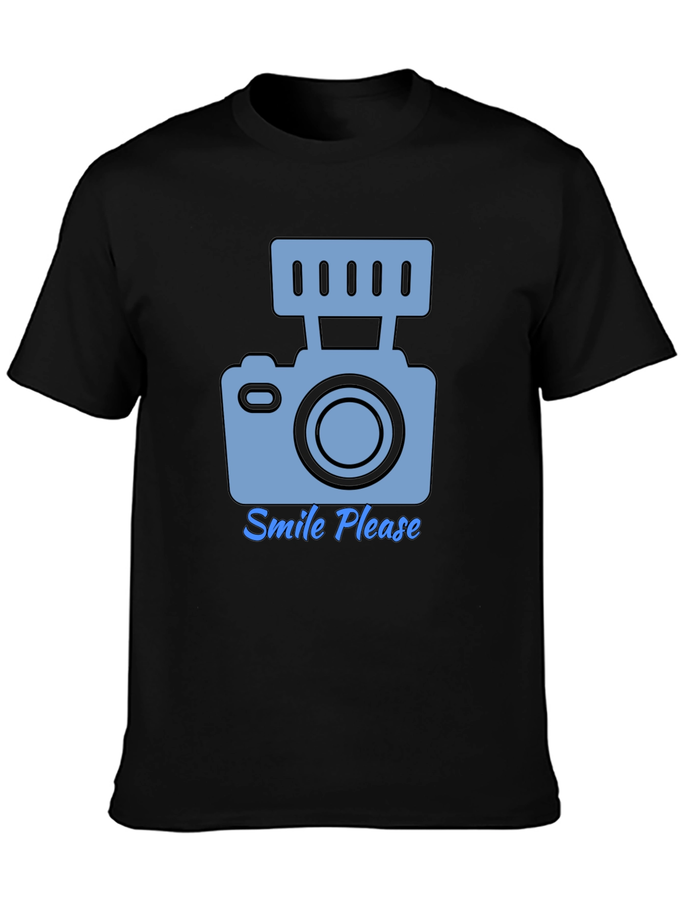 Smile Please Camera Graphic T-Shirt