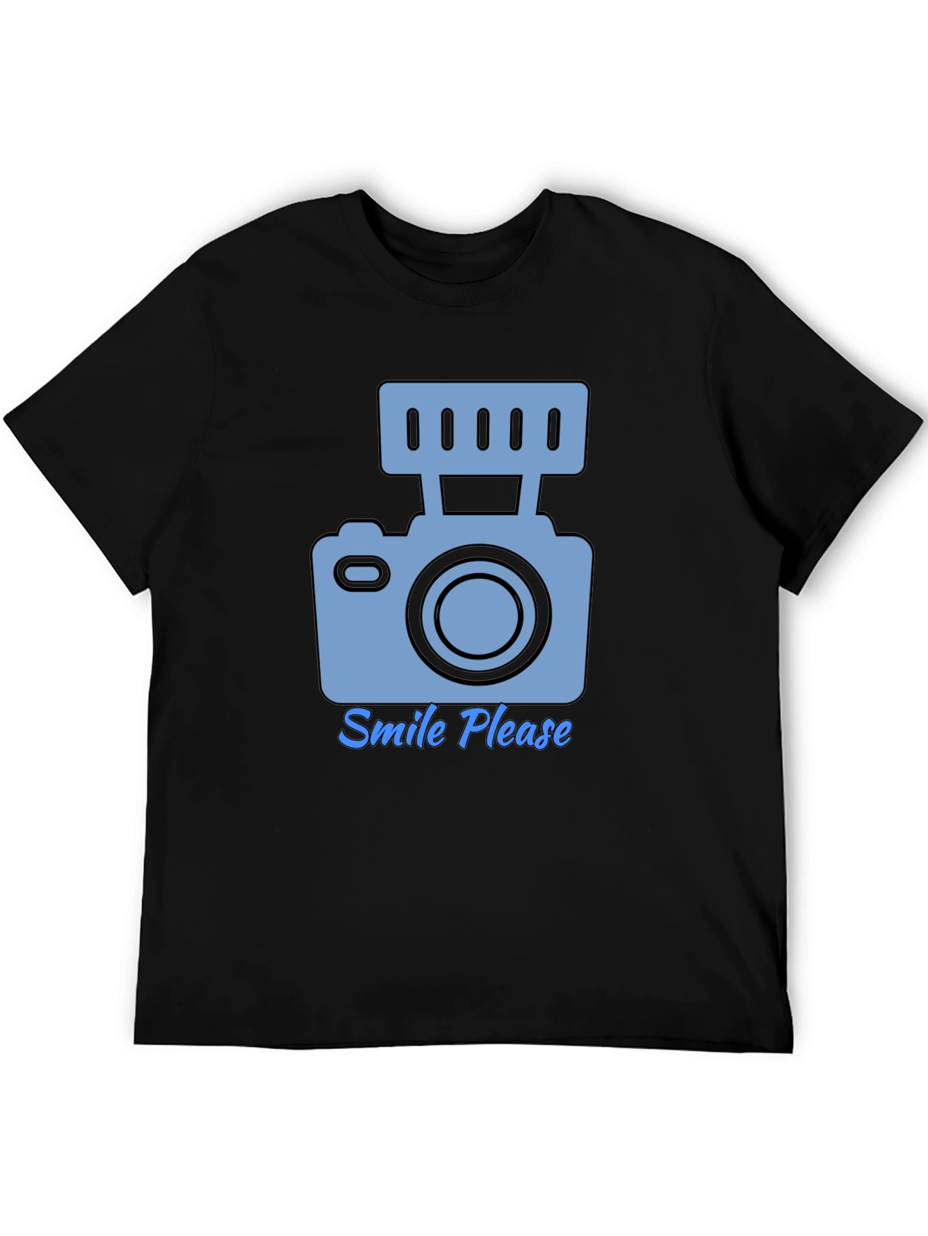 Smile Please Camera Graphic T-Shirt