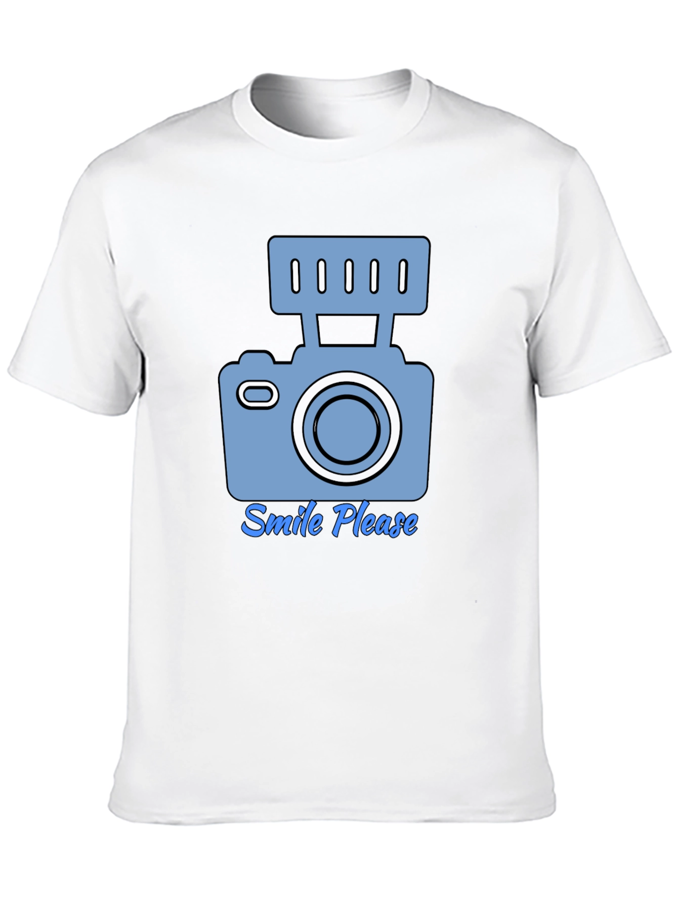 Smile Please Camera Graphic T-Shirt