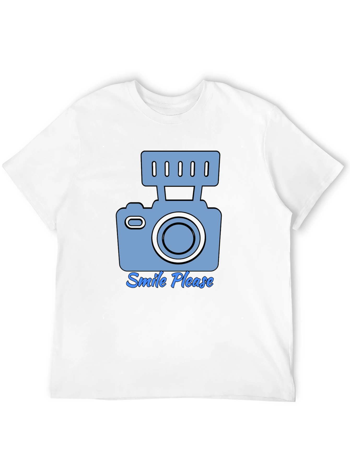 Smile Please Camera Graphic T-Shirt