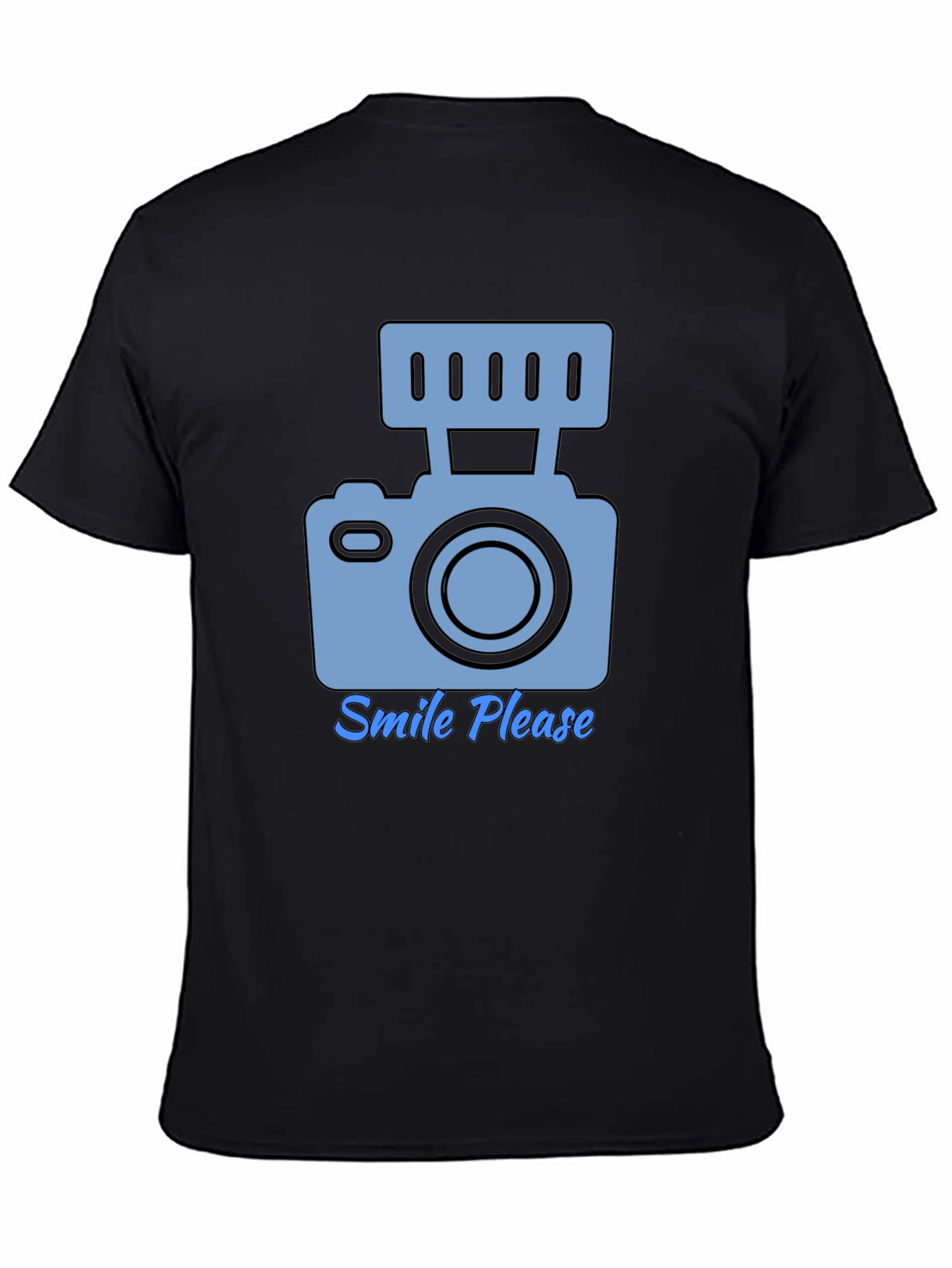 Smile Please Camera Graphic T-Shirt