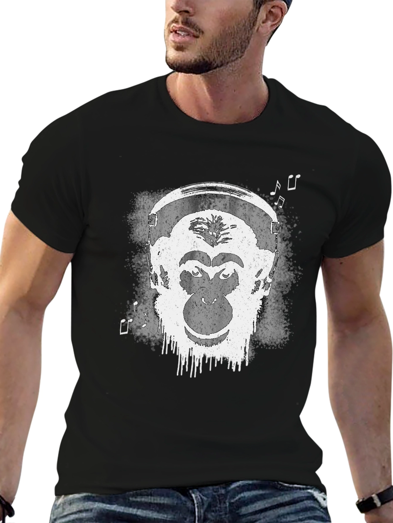 Cool Ape DJ Black T-Shirt