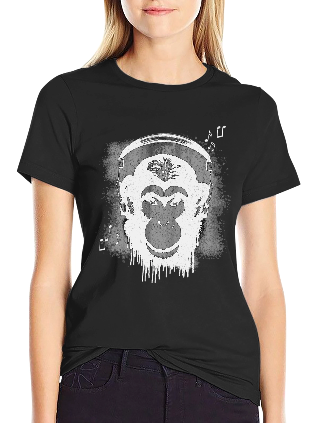 Cool Ape DJ Black T-Shirt