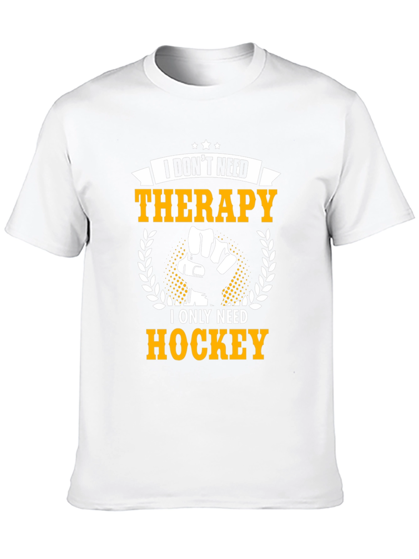 Hockey Therapy T-Shirt - Black Graphic Tee