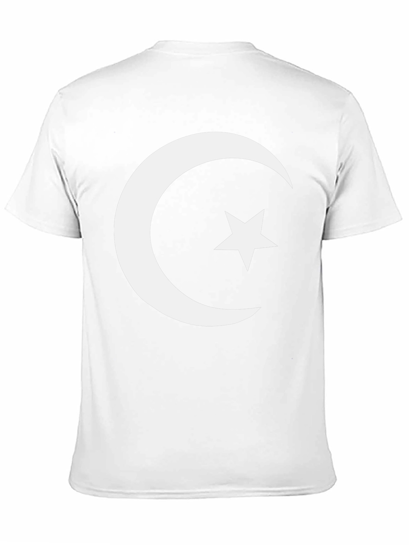 Crescent Moon & Star Graphic Tee - Black