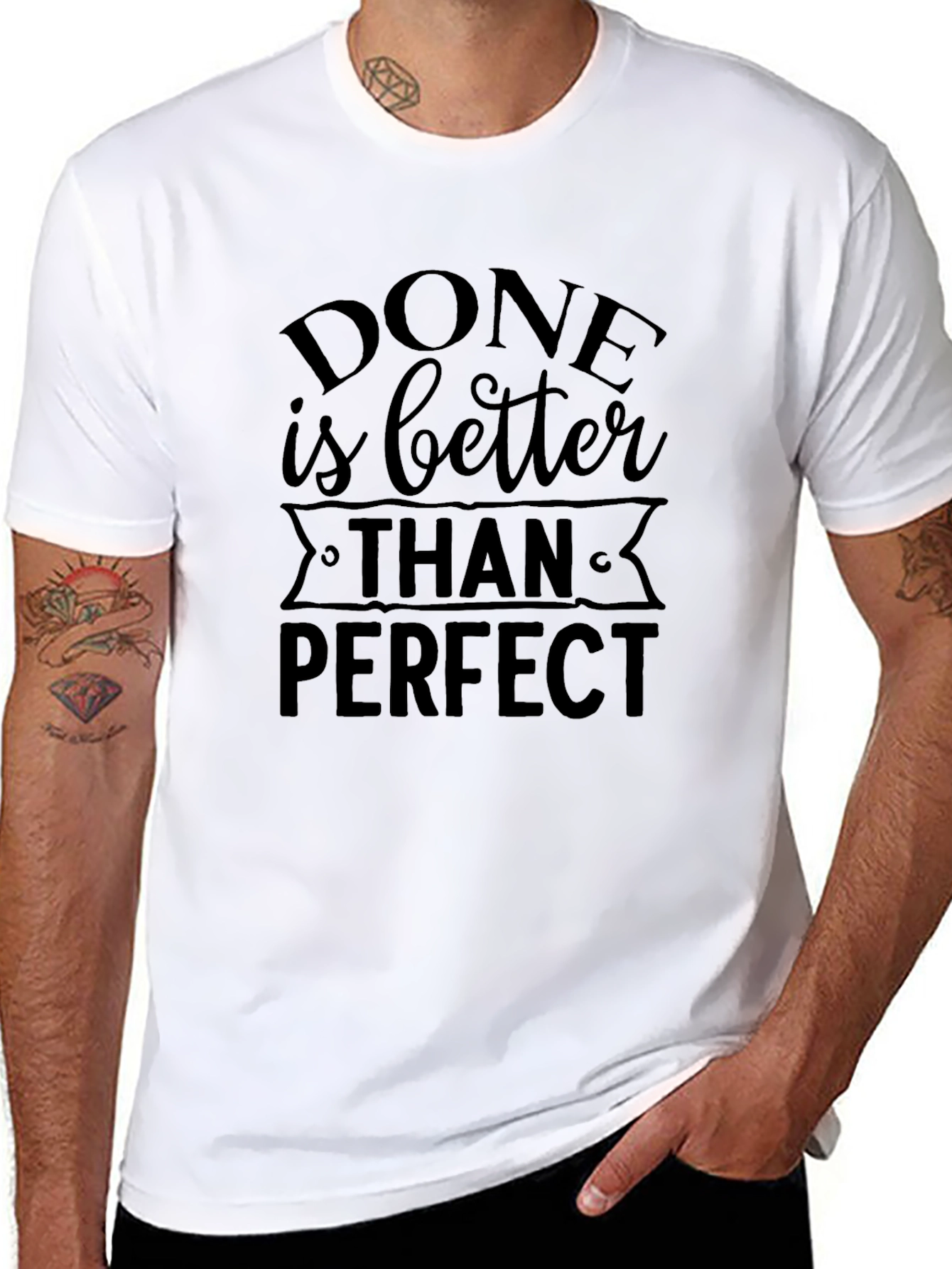 Done is Better Than Perfect Black T-Shirt