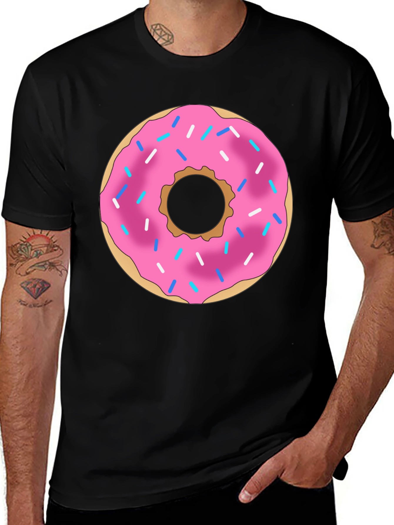 Donut Graphic T-Shirt - Casual Style