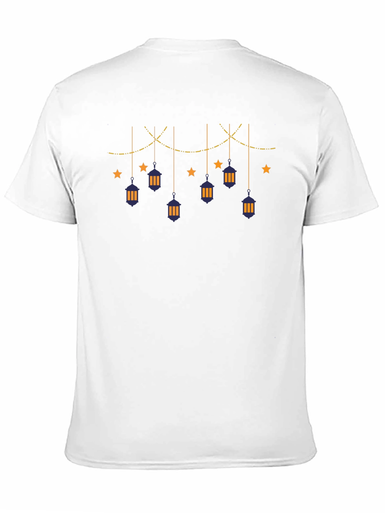 Festive Ramadan Lanterns Black T-Shirt