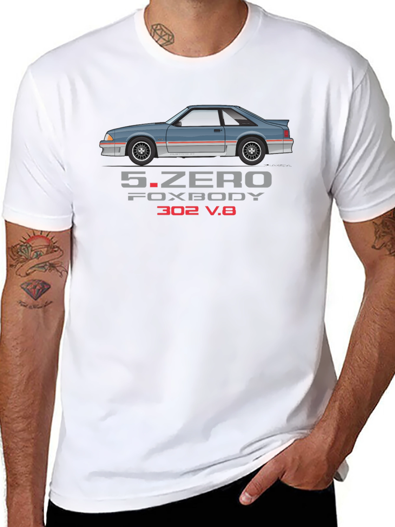 5.Zero Foxbody V8 T-Shirt