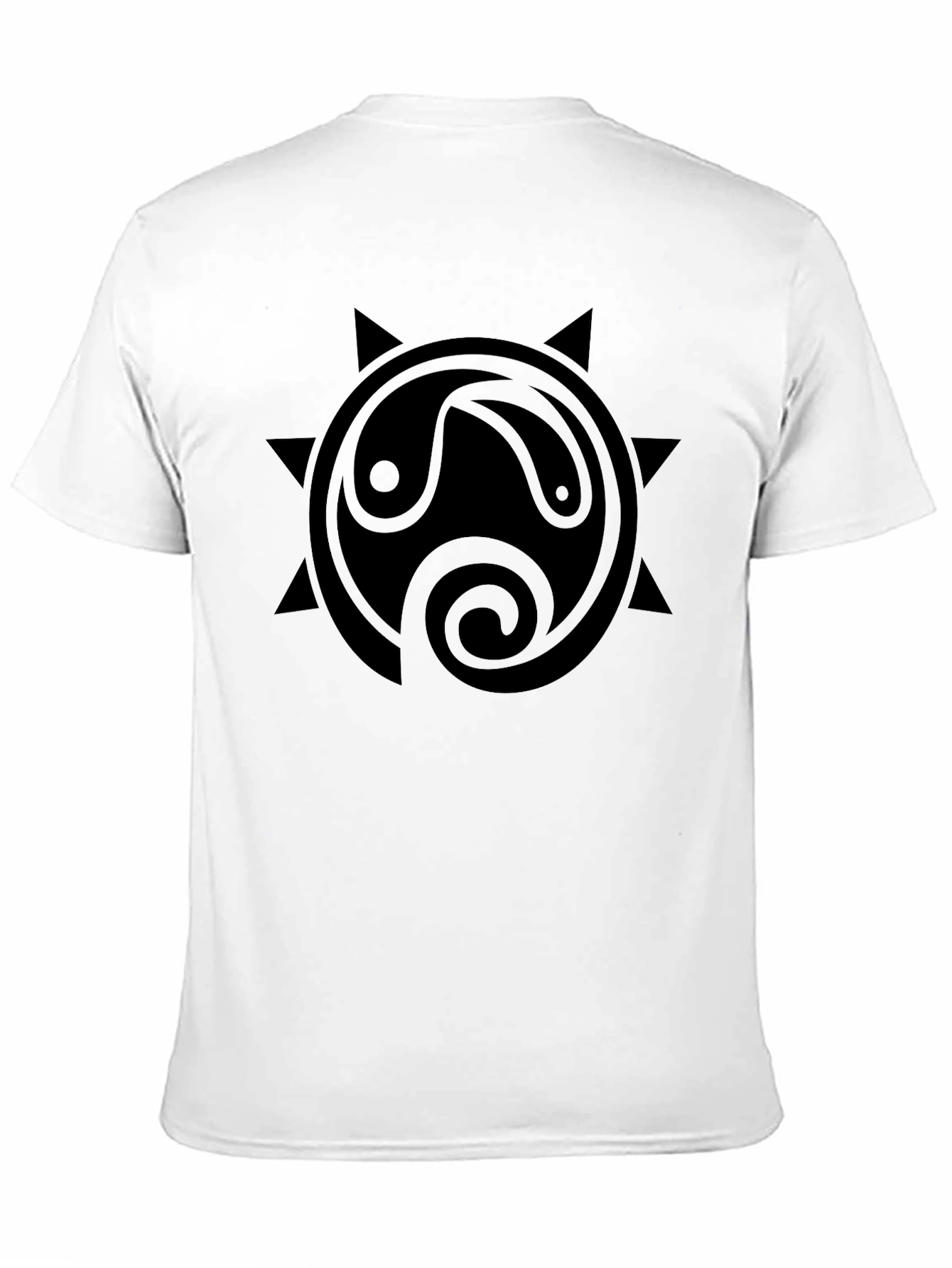 Black Yin Yang Sun Graphic Tee