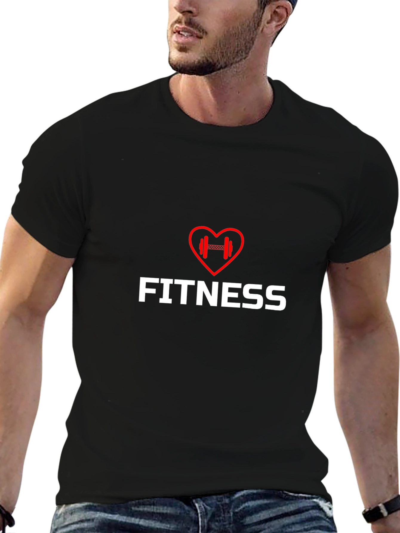 Fitness Heartbeat T-Shirt - Gym Workout Tee