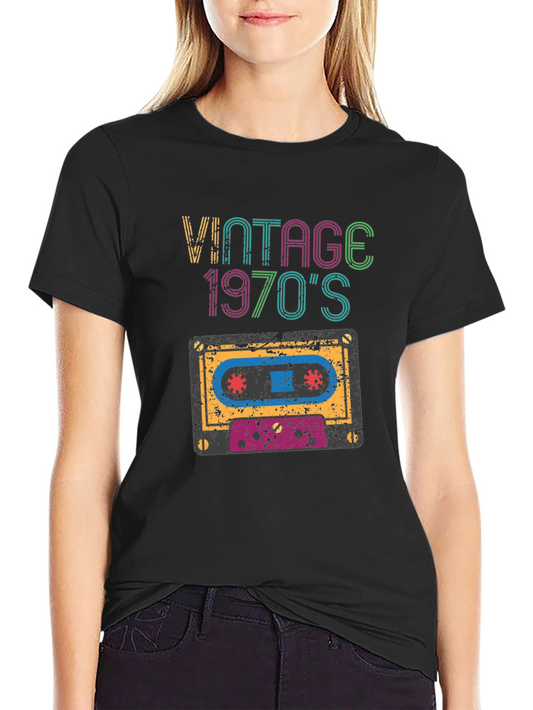 Vintage 1970s Cassette Tape Graphic T-Shirt