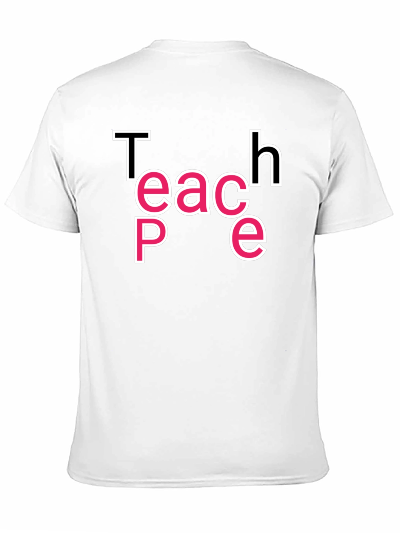 Teach Peace Graphic Tee - Black