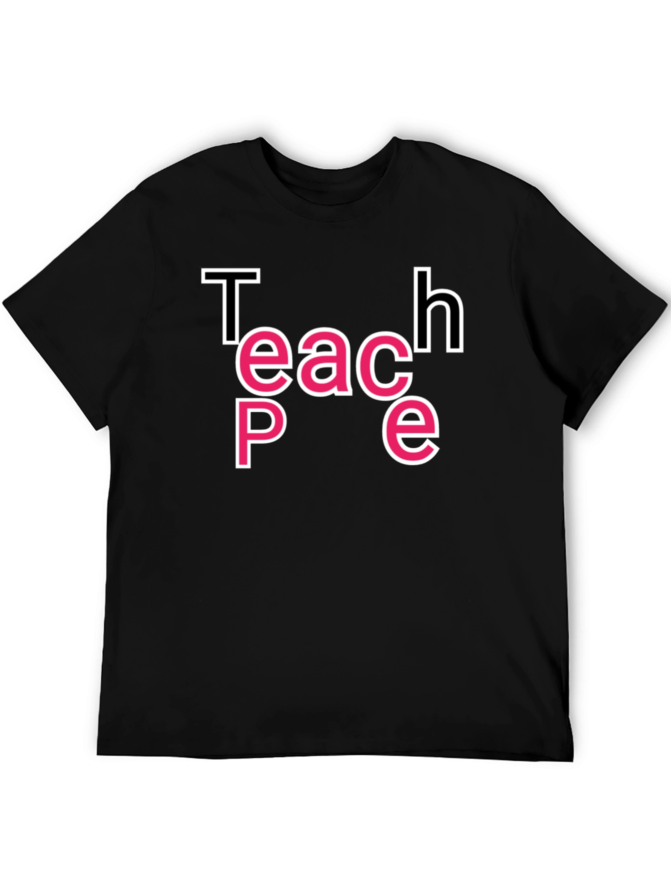 Teach Peace Graphic Tee - Black